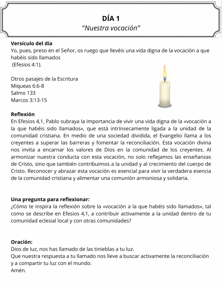 Semana de Oración por la Unidad de los Cristianos 2026 – CEDIC