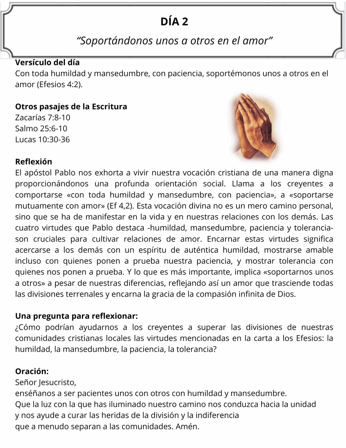Semana de Oración por la Unidad de los Cristianos 2026 – CEDIC
