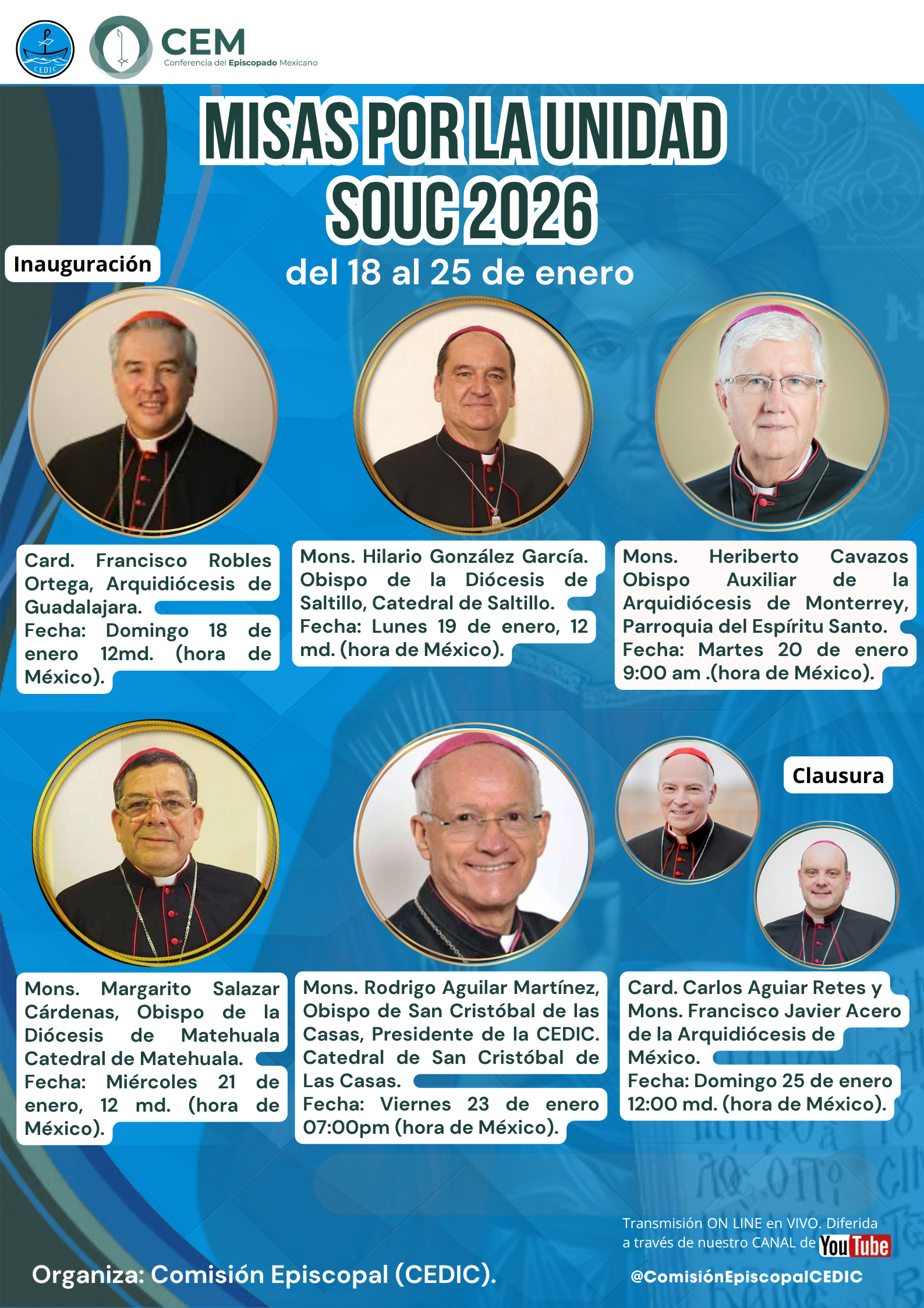 Semana de Oración por la Unidad de los Cristianos 2026 – CEDIC
